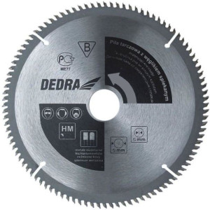 Dedra Piła Tarczowa Do Aluminium 100 Zębów 250mmx30mm H250100