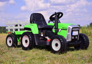 !hit! Super Traktor Na Akumulator Z Pilotem! I Przyczepą, Miękkie Koła!