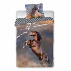 Pościel Bawełna Młodzieżowa Horses 140x200 Konie