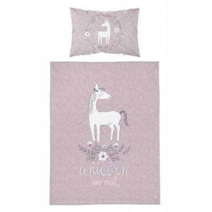 90x120 2cz Pościel IDYLLA Bambusowa Unicorn