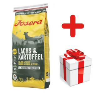 JOSERA Lachs & Kartoffel -Grain Free 15kg + niespodzianka dla psa GRATIS!