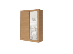 Szafa przesuwna 110cm + Lustro Multi5 | Olcha