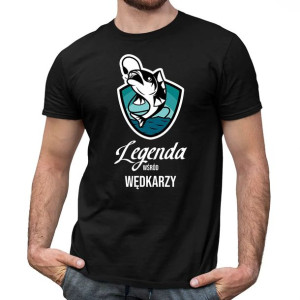 Legenda wśród wędkarzy koszulka na prezent dla wędkarza Wędkarz Ryby