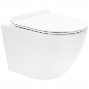 Misa Wc Podwieszana Carter Biała Slim Rimless N2
