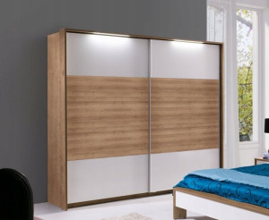 Szafa przesuwna LATIKA oświetlenie LED 230x215x66