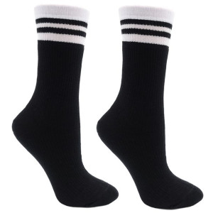 Skarpetki damskie oldschool czarne z paskami 37-41