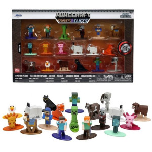 Jada Minecraft Metalowe Figurki 18Szt Zestaw Seria 8 Caves&Cliffs