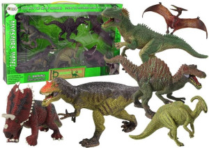 Duży Zestaw Dinozaurów 6 Sztuk Figurka Dinozaur Prehistoryczne Okazy