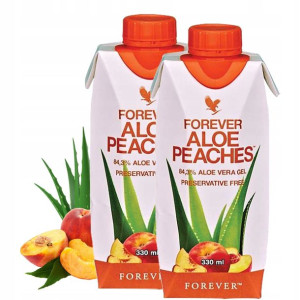 Aloes Forever Aloe Peaches Nectar sok z aloesu 330ml x2 ALOES DO PICIA