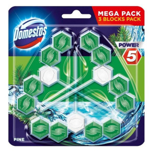 Domestos Power 5 Kostka toaletowa Pine 3x55 g