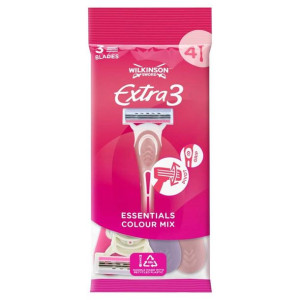 Wilkinson Women Extra3 Colour Jednorazowe maszynki 4szt.
