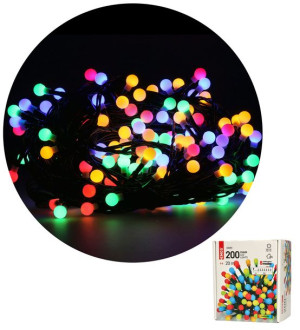 Lampki choinkowe kulki XMAS multicolor cherry 200LED D5AM06 EMOS