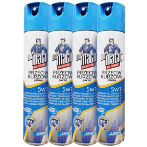 4x Pianka Spray Mr Magic 5w1 Do Mebli Anty Kurz