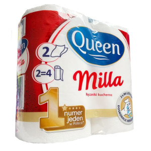 Ręcznik Papierowy Queen Milla 2 Warstwowy 2 Rolki