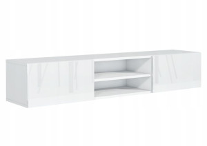 Szafka Rtv Wisząca 120cm Biała + Front Połysk