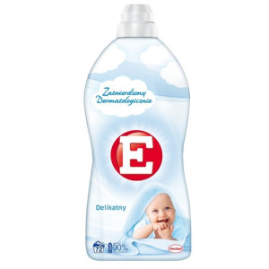 E Delikatny Płyn do Płukania Tkanin 72pr 1,8L