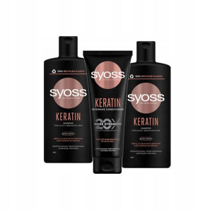 Syoss Keratin Szampon Odżywka włosy Słabe Łamliwe