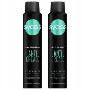 Syoss Anti Grease Suchy Szampon 2x200ml
