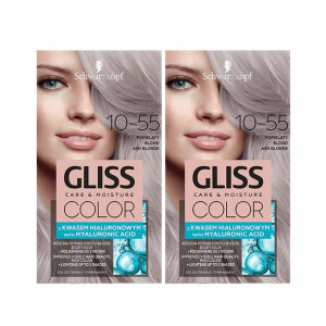 Gliss Color Farba do włosów Popiel Blond 10-55 x2