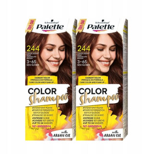 Palette Szampon Koloryzujący 244 Czekolad Brąz x2