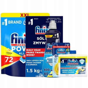 Finish All in One Lemon 72 Zestaw do zmywarki