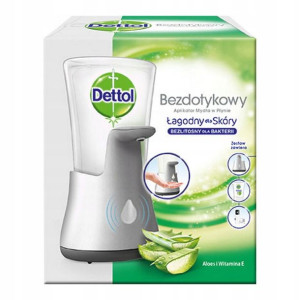 Dettol Bezdotykowe Mydło w Płynie Aloe +Dozownik