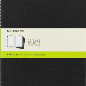 Zestaw 3 Zeszytów MOLESKINE Cahier Journals XL (19x25cm) gładki, 120 stron,