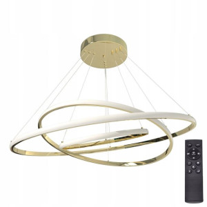 Lampa sufitowa wisząca LED plafon żyrandol złota