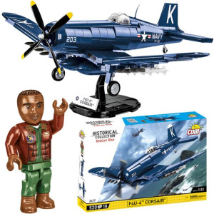 Klocki Cobi 2417 Samolot Myśliwiec F4u-4 Corsair Hc Korean War 520el