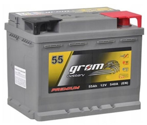 Akumulator Grom Premium 12V 55Ah 540A