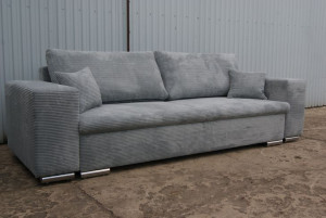 Duża kanapa rozkładana  Z FUNKCJĄ SPANIA  sztruks
