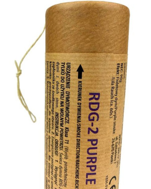 świeca dymna - fioletowa - zawleczka - rdg-2-purple - ark-o