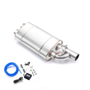 Tłumik Przelotowy Z Zaworem Podciśnieniowym EV03 350 mm Lewa 63,5 mm