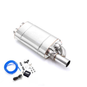 Tłumik Przelotowy Z Zaworem Podciśnieniowym EV03 350 mm 76 mm Prawa