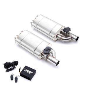 Zestaw Tłumików Przelotowych Z Zaworem Elektrycznym EV03 350 mm 76 mm