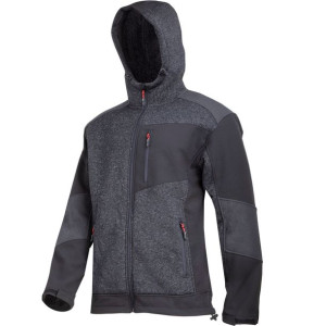 Kurtka ocieplana sherpa czarno-szara, "3xl", ce, lahti