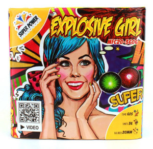 wyrzutnia z fontanną explosive girl 36s - mfc20-3606 - superpower