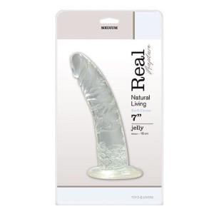 Dildo-fallo Jelly Real Rapture Clear 7""""""""""""""""""""""""""""""""