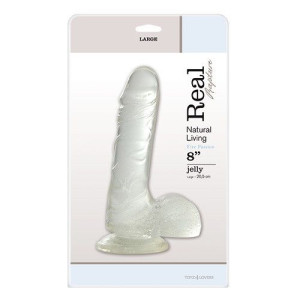 Dildo-jelly Dildo Real Rapture Clear 8""""""""""""""""