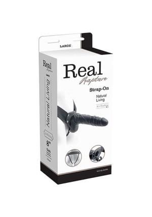 Proteza-fallo Strap On Cavo Real Rapture 8 Black With Balls