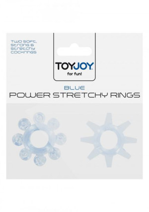 Power Stretchy Rings 2pcs Blue