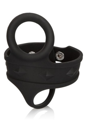 Silicone 3-Snap Ball Spreader Black