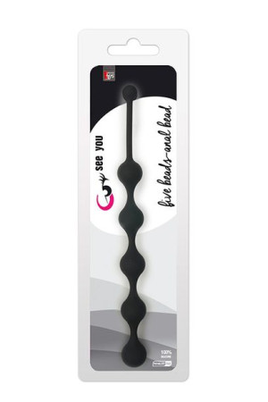 All Time Favorites Five Beads Anal Black