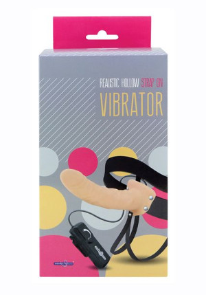 Realistic Hollow Strap On Vibrator 8inch