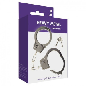 Kajdanki- Me You Us Heavy Metal Handcuffs Silver