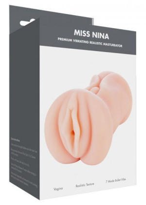Masturbator- Me You Us Miss Nina Premium Vibrating Realistic Masturbator Fl