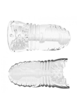 Masturbator- Me You Us Glacier Dual End Stroker Male Masturbator Transparen