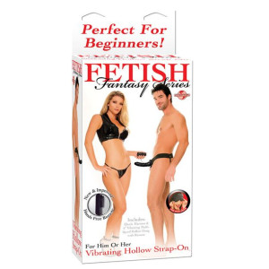 Vibr. Hollow Strap-On - 6 Inch Black