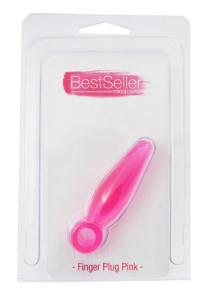 Plug-jammy Jelly Anal Finger Plug Pink