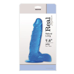 Dildo-jelly Dildo Real Rapture Blue 7,5""""""""""""""""